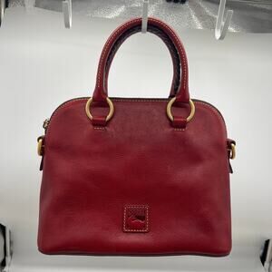 Dooney & Bourke Florentine Leather Domed Purse Red Color Handbags